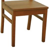 Kit 2 Cadeiras Tiê Madeira Maciça Encosto Ripado - Amêndoa Assento Ripado Amêndoa - 2