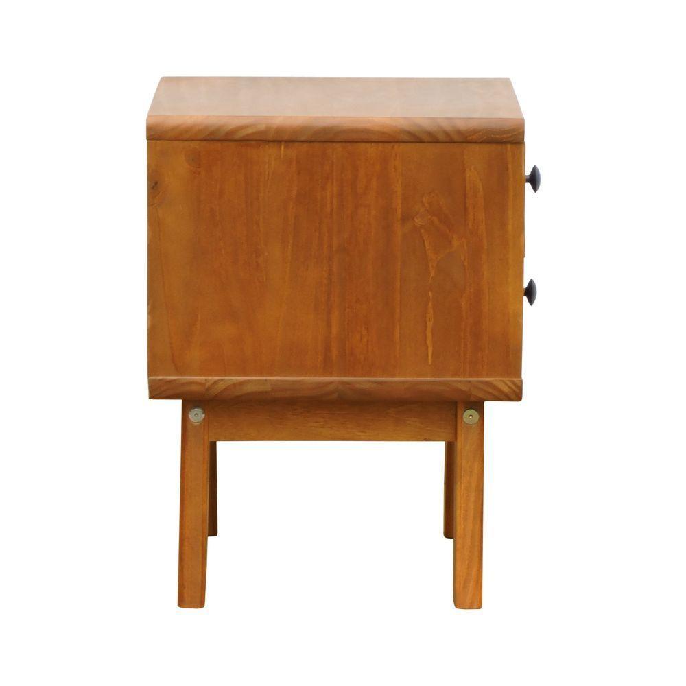 Mesa De Cabeceira 2 Gavetas Maré Amêndoa - 2