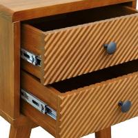 Mesa De Cabeceira 2 Gavetas Maré Amêndoa - 3