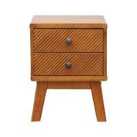 Mesa De Cabeceira 2 Gavetas Maré Amêndoa - 7