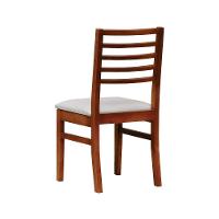 Kit 2 Cadeiras Tiê Madeira Maciça Encosto Ripado - Amêndoa Corano Bege - 8