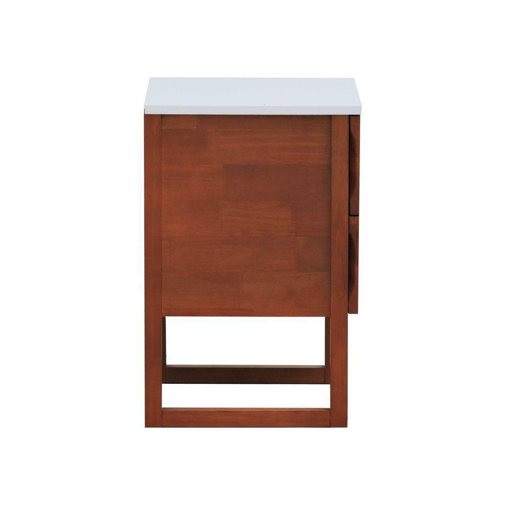 Mesa De Cabeceira Lyon 2 Gavetas - Amêndoa Branco - 7