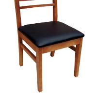 Kit 2 Cadeiras Tiê Madeira Maciça Encosto Ripado - Amêndoa Corano Preto - 2