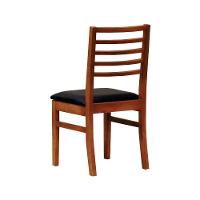 Kit 2 Cadeiras Tiê Madeira Maciça Encosto Ripado - Amêndoa Corano Preto