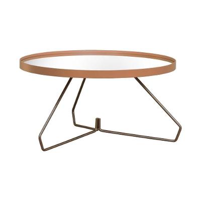 Mesa De Centro Willow 60cm - Preto Rosê