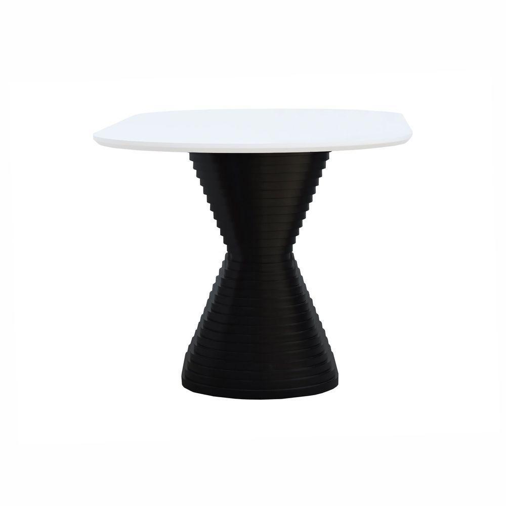 Mesa De Jantar Apollo Tampo Oblongo 180x90cm Preto-branco - 6