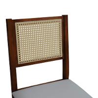 Kit 2 Cadeiras Urban Lateral E Encosto Telinha Natural Assento Estofado - Amêndoa Corano Bege - 3