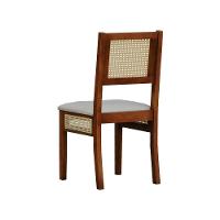 Kit 2 Cadeiras Urban Lateral E Encosto Telinha Natural Assento Estofado - Amêndoa Corano Bege - 8