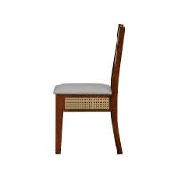 Kit 2 Cadeiras Urban Lateral E Encosto Telinha Natural Assento Estofado - Amêndoa Corano Bege - 9