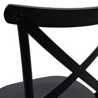 Kit 2 Cadeiras Xisto Madeira Maciça Preto - 3