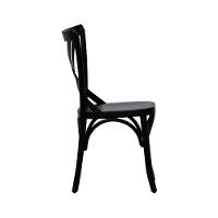 Kit 2 Cadeiras Xisto Madeira Maciça Preto - 7