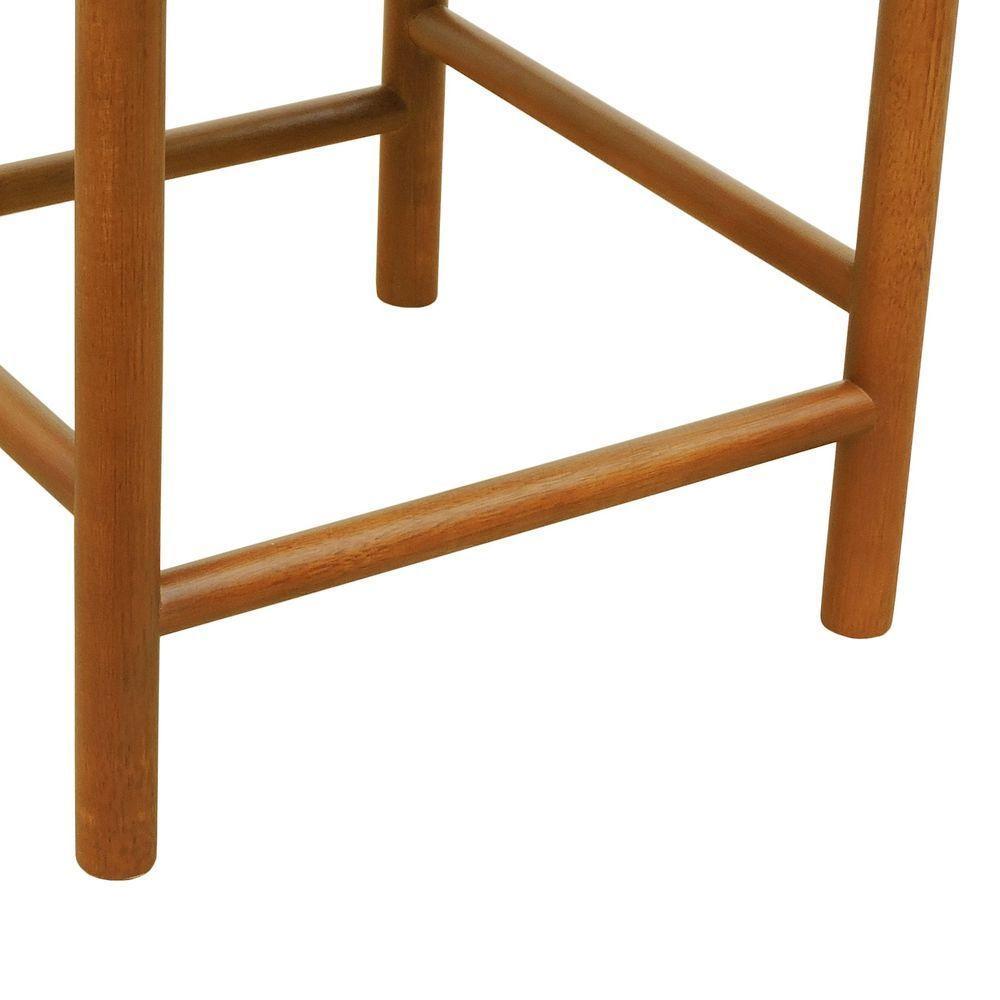 Kit 2 Cadeiras Amber Madeira Maciça - Amêndoa Trançado Corda Na Cor Preta - 7