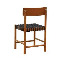 Kit 2 Cadeiras Amber Madeira Maciça - Amêndoa Trançado Corda Na Cor Preta - 6