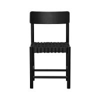 Kit 2 Cadeiras Amber Madeira Maciça - Preto Trançado Corda Na Cor Preta - 7