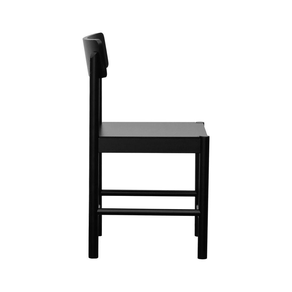 Kit 2 Cadeiras Amber Madeira Maciça - Preto Assento Mdf Bp Na Cor Preta - 7