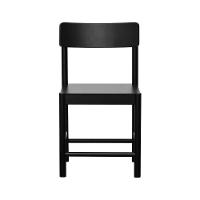 Kit 2 Cadeiras Amber Madeira Maciça - Preto Assento Mdf Bp Na Cor Preta