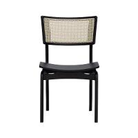 Kit 2 Cadeiras Apollo Madeira Maciça Encosto Telinha Assento Anatômico - Preto Madeira - 9