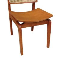 Kit 2 Cadeiras Gus Madeira Maciça Encosto Telinha Assento Anatômico - Amêndoa Madeira - 5