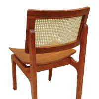 Kit 2 Cadeiras Gus Madeira Maciça Encosto Telinha Assento Anatômico - Amêndoa Madeira - 7