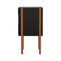 Gaveteiro-mesa Cabeceira Decor Preto-amêndoa - 2