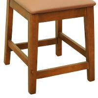 Kit 2 Banquetas Baixa-cadeira Gabi Madeira Maciça Encosto Telinha - Amêndoa Assento Estofado Corano Caramelo - 2