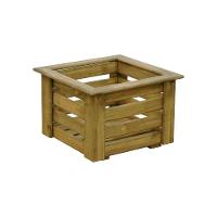 Conjunto Cachepô Malta 3 Peças Natural-madeira