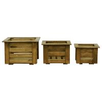 Conjunto Cachepô Malta 3 Peças Natural-madeira - 8