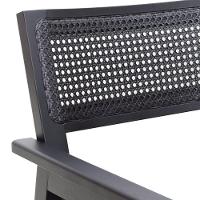 Poltrona Gusty Com Encosto Telinha Assento Anatômico - Preto Estofado Corano Preto - 6