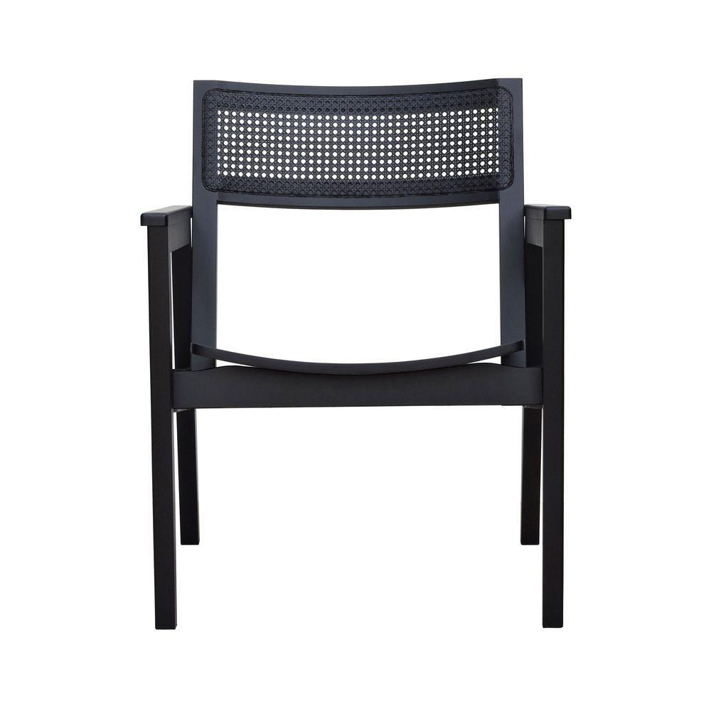 Poltrona Gusty Com Encosto Telinha Assento Anatômico - Preto Madeira - 3