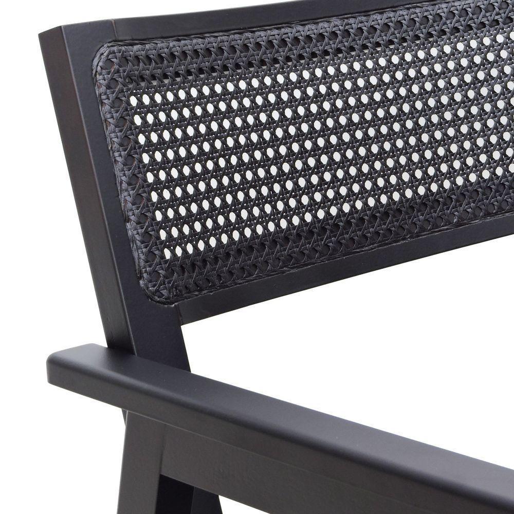 Poltrona Gusty Com Encosto Telinha Assento Anatômico - Preto Madeira - 5