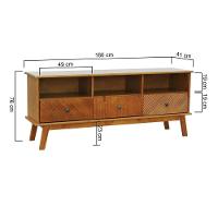 Rack 3 Gavetas Maré Amêndoa - 6