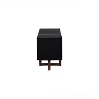 Rack Ondas 2 Portas E 2 Gavetas - Amêndoa Preto - 9