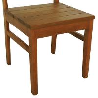 Cadeira Lyon Madeira Maciça Encosto Telinha Amêndoa - Amêndoa Assento Ripado Amêndoa - 5