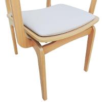 Cadeira Apollo Madeira Maciça Com Braço Encosto Telinha Assento Anatômico - Natural Estofado Corano Bege - 3