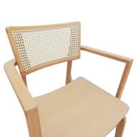 Cadeira Apollo Madeira Maciça Com Braço Encosto Telinha Assento Anatômico - Natural Madeira - 2