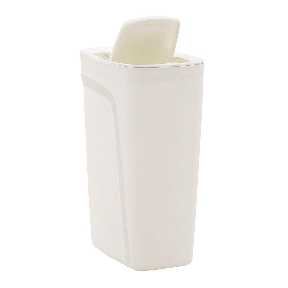 Lixeira Tramontina Compact Em Polipropileno Branco Com Tampa Basculante 10,5 L Tramontina - 6