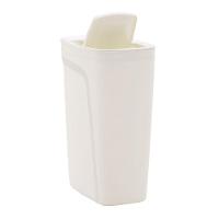 Lixeira Tramontina Compact Em Polipropileno Branco Com Tampa Basculante 10,5 L Tramontina - 6