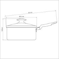 Panela Tramontina Loreto Alumínio Revestimento Antiaderente Starflon 20 Cm 2,8 L Grafite Tramontina - 6