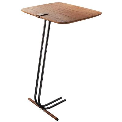 Mesa Apoio Lateral para Sofá Lisboa Pé Preto Cinamomo