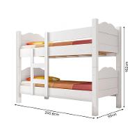 Beliche Multifuncional Que Vira 2 Camas Madrid Com Grades De Proteção - Branco - Cor: Branco - 3