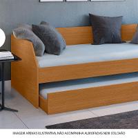 Sofá Cama Solteiro Duo Com Cama Auxiliar Em Mdf Reforçado 15mm Nature - Cor: Bege - 3