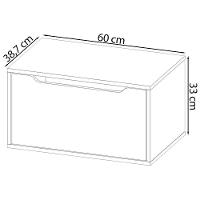 Gabinete Com Cuba Para Banheiro Bn3630x46 Amendoa Branco Tecno Mobili Amendoa Branco - 5