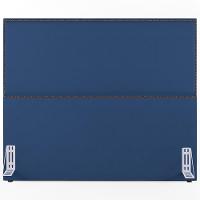 Cabeceira Box Casal King Com Tachas 195 Cm Suede Azul