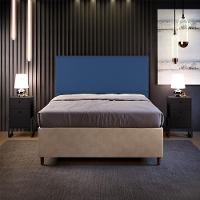 Cabeceira Box Casal King Com Tachas 195 Cm Suede Azul - 8