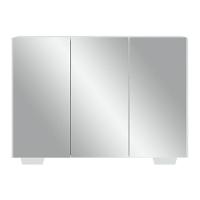 Aparador Buffet 4 Portas Com Espelho E Pés Quadrados Vegas V3560 Branco Branco - 9