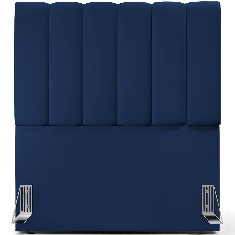Cabeceira Cama Box Solteiro 100 Cm Dália W01 Azul Marinho - 5