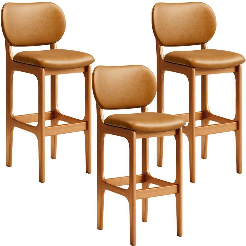 Kit 3 Banquetas Alta Betta Imbuia Whisky - 1