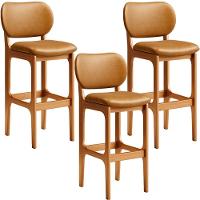 Kit 3 Banquetas Alta Betta Imbuia Whisky - 1