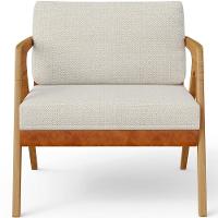 Kit 03 Poltronas Sala L02 Couríssimo Camel Linho Champagne