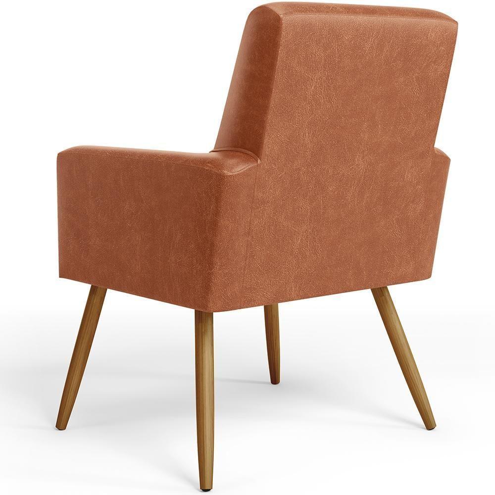 Kit 04 Poltronas Maria Pés Palito Couríssimo Camel - 2